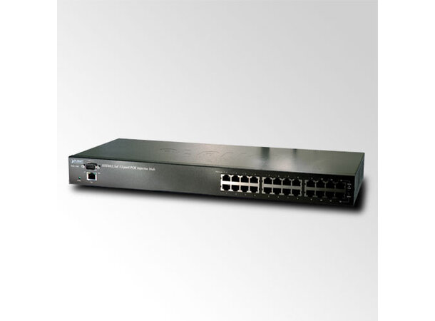 PoE Injector 24-port  10/100B/Tx 802.3at Planet: high power